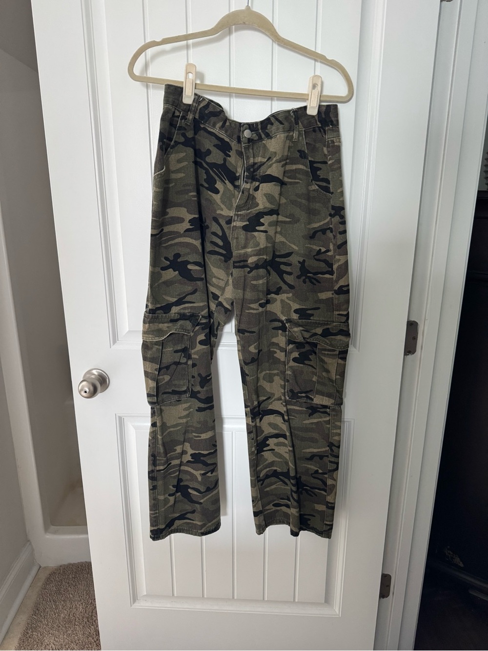 Wide Leg Camo Cargos